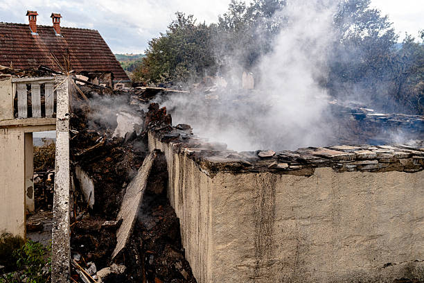 Professional Fire Damage Removal technician working in Hanover, OH